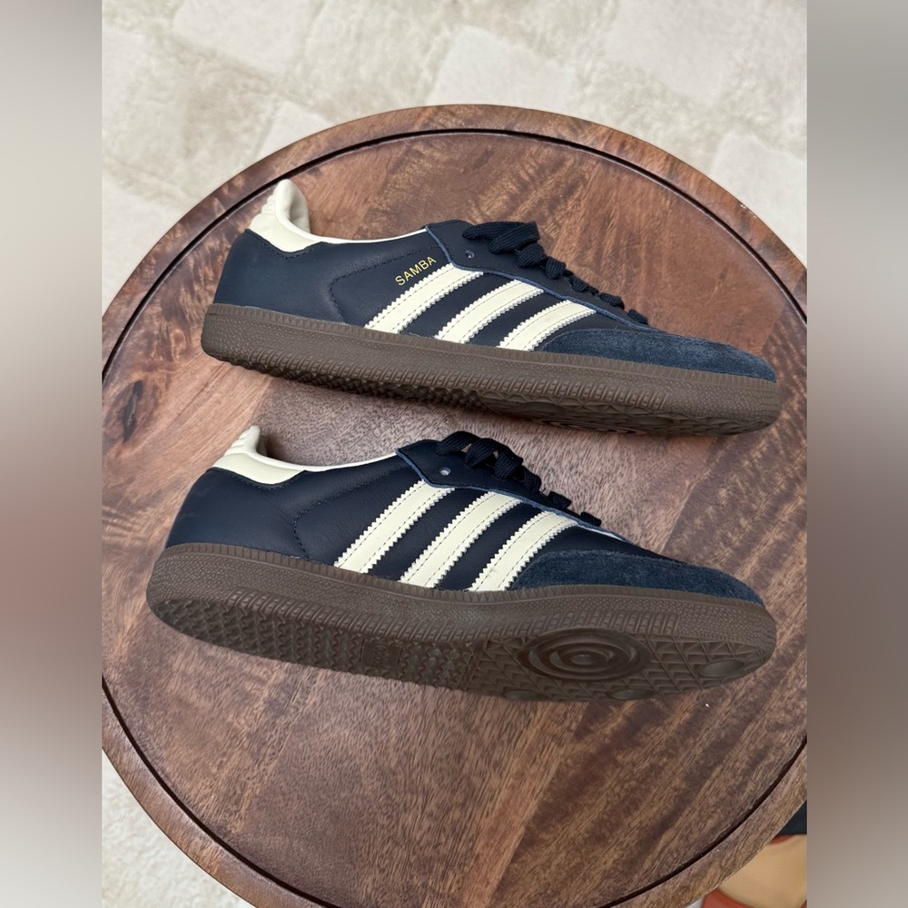 Adidas Samba Navy and Cream Sambas